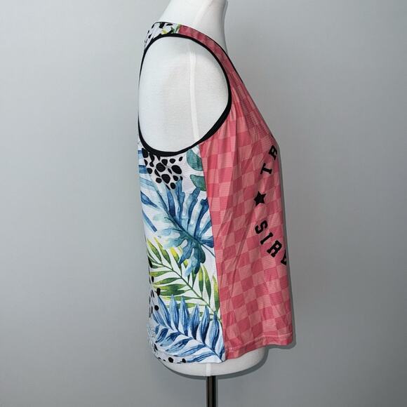 Tri Sirena Running Racer Back Tank Top UPF 35 Women's Large - Picture 2 of 5